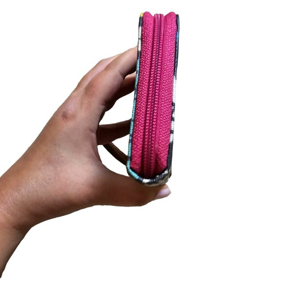 Fossil Long Zippy‎ Leaf Print Wallet Like New Condition - Picture 6 of 11